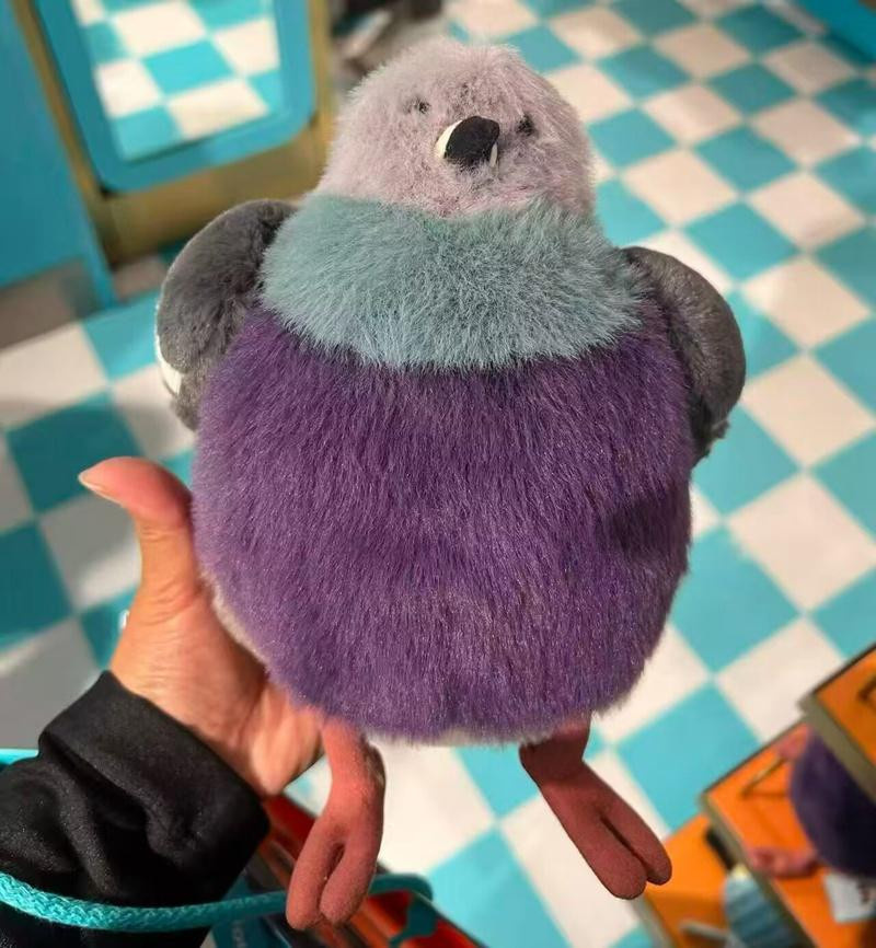 Dicke Taube Plüschtier Flauschige Cartoon Vogelpuppe 23cm - Bild 4