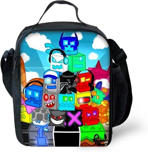 Fancy Style Studio Thermische Kühltasche Geometry Dash für Kinder, Mehrfarbig, B/T/H: 25 x 20 x 5 cm - Bild 1