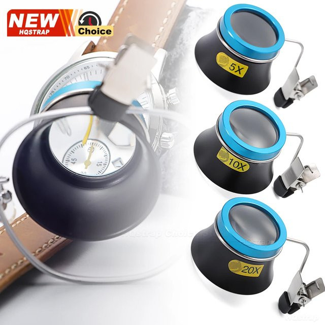 HQstrap Brillen Lupe Clip-On, 5x 10x 20x Vergrößerung - Bild 1