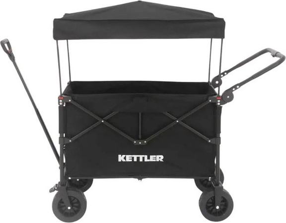 Kettler Bollerwagen EASY in Schwarz mit Bremse und verstellbarem Griff