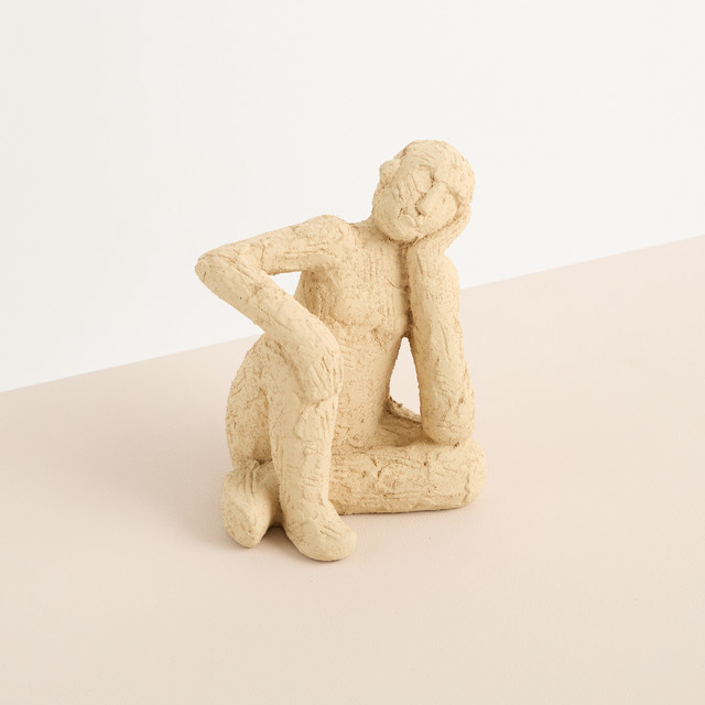 Beton Figur Kopf Rechts von BLUME2000 in Grau, Beige oder Sand für minimalistische und industrielle Einrichtungsstile - Bild 1