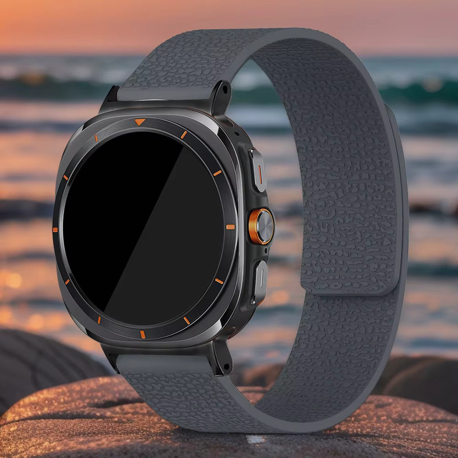 Samsung Uhrenarmband Silikon, Magnetisch, 47mm, Grey - Bild 1