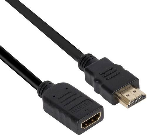 club3D HDMI Verlängerungskabel CAC-1321 Schwarz 4K UHD HDMI-A Stecker auf HDMI-A Buchse 3,00 m - Bild 1