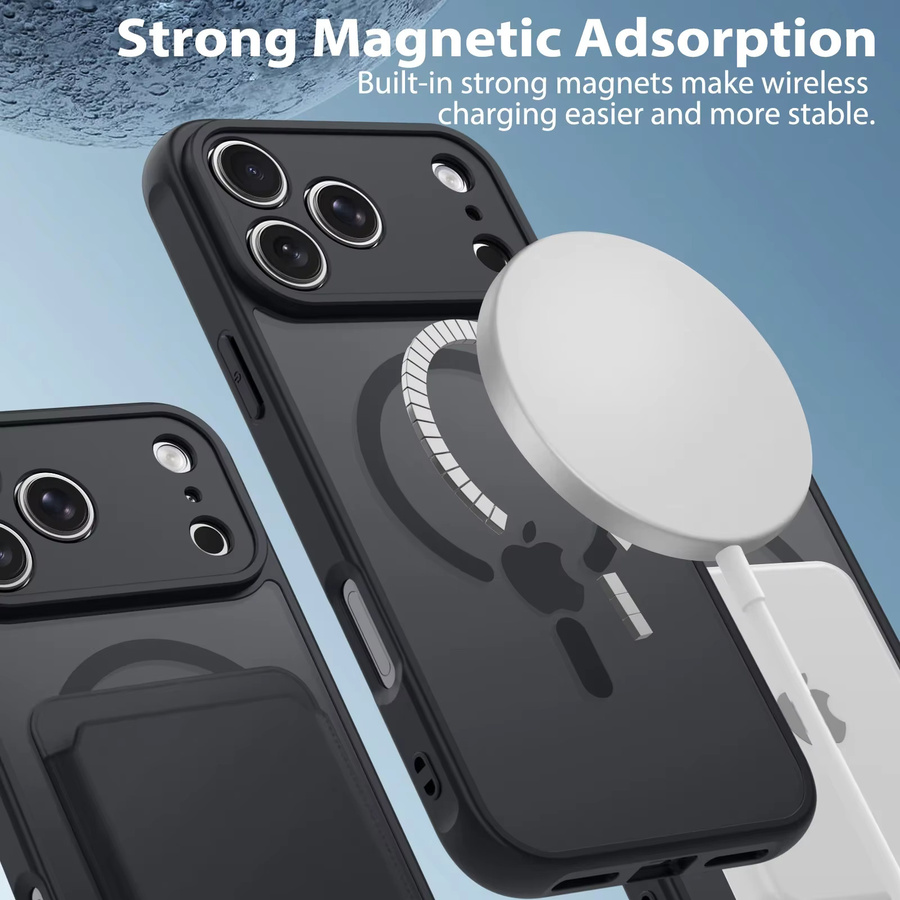 IEOVIEE Magnetische transparente Schutzhülle für iPhone 14 Pro bis iPhone 17 Pro Max, stoßfeste Hülle mit MagSafe Wireless Charging Unterstützung - Bild 3