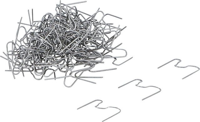 BGS Reparaturklammern Satz für Außenecken, 100-teilig, Silber, 0,6 mm, Artikelnummer 73348 - Bild 1