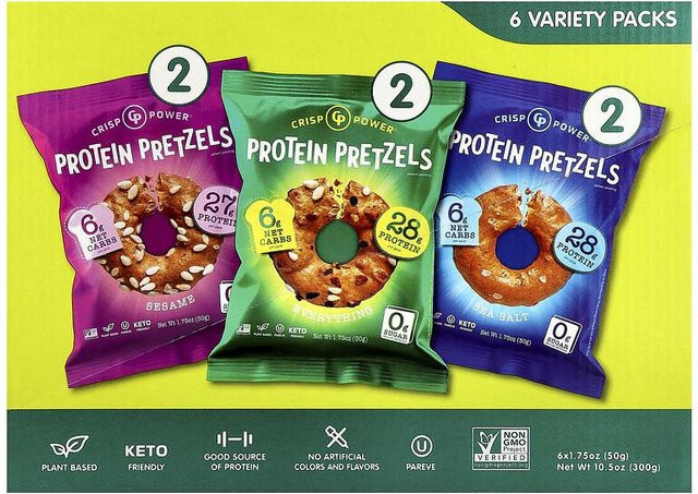 Rworld Wellness Protein-Brezeln Sortenpackung 6 x 49,6 g - Bild 1