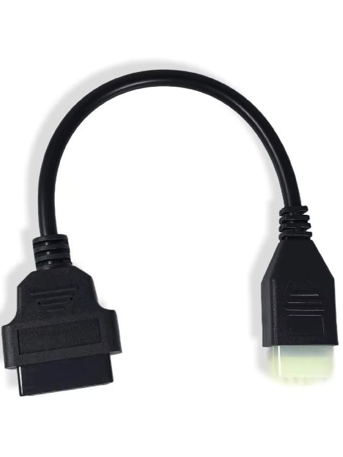 OBDIIVCI 6-poliges OBD Diagnose Kabel Verlängerungsadapter für Kawasaki in Schwarz - Bild 3