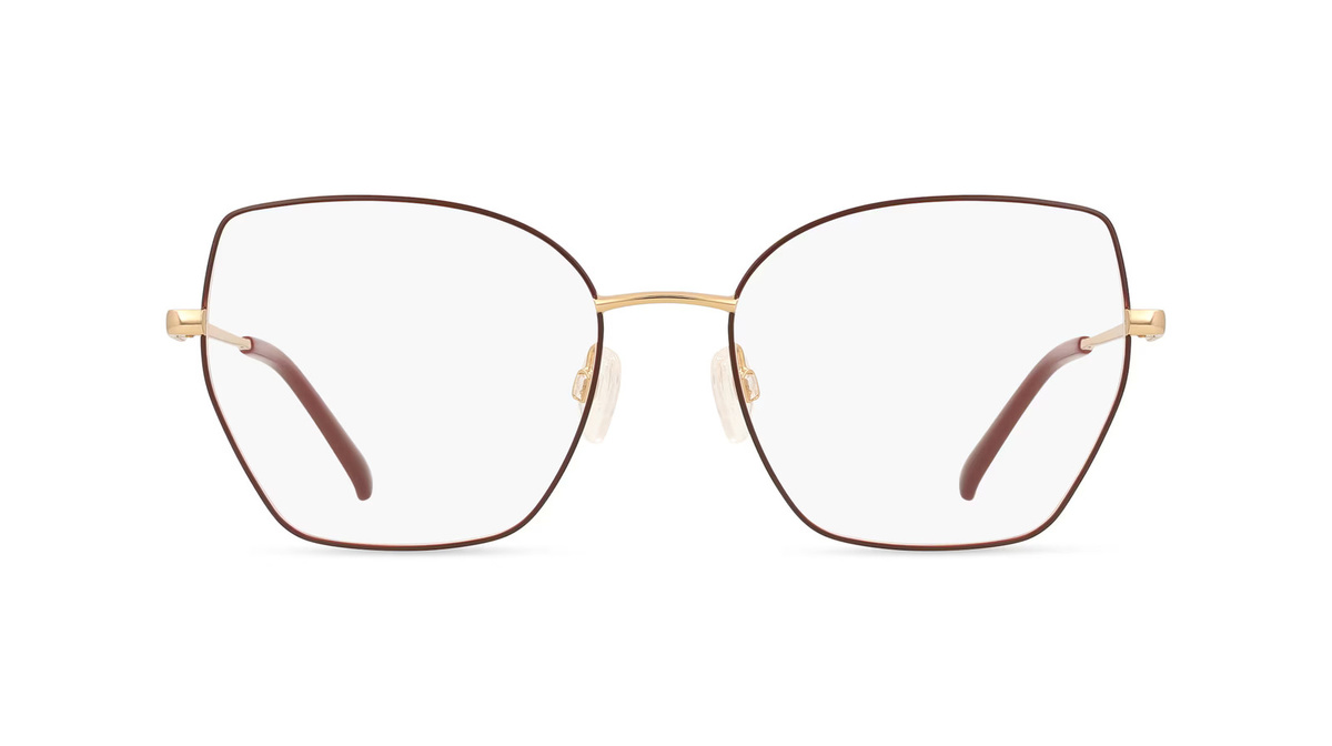Fielmann BD 596 FA Korrektionsbrille Butterfly, Vollrand, Edelstahl, rot, Damen - Bild 1