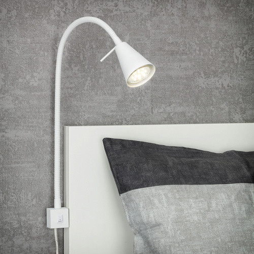 Briloner LED Bettleuchte Tuso in Weiß, schwenkbar, inklusive Leuchtmittel, Höhe: 40,3 cm, Breite: 21,7 cm - Bild 2