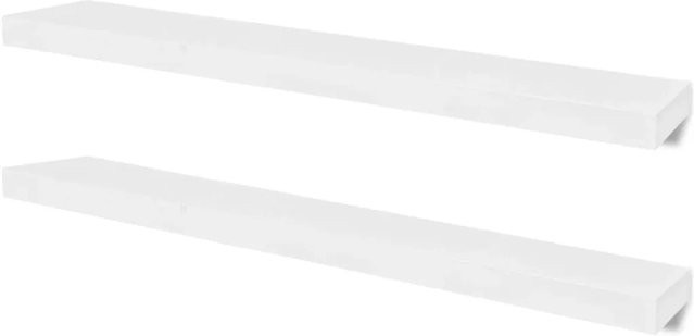 vidaXL Wandregale 4er-Set Weiß Modern aus MDF, Breite: 100 cm - Bild 1
