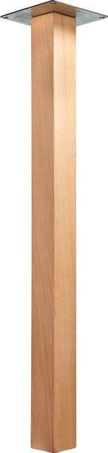Hettich Tischbein Melta aus Holz in Buche, Farbe Braun, Höhe: 72 cm, Breite: 5 cm, Tiefe: 5 cm - Bild 1