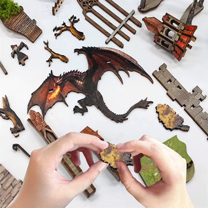 ELEVEN-CUTE Spirit Valley der Magie Ring, DIY Holz Buch Nook Regal Einsatz Kit, Miniatur Modell Kit - Bild 5