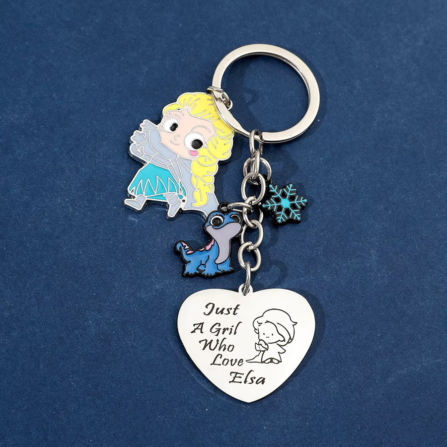 Bandai Schlüsselanhänger Elsa Prinzessin, Herzförmig, Kinder - Bild 2