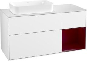 V&B Waschtischunterschrank Finion in Weiß Lack, B/T: 120 x 60 cm - Bild 1