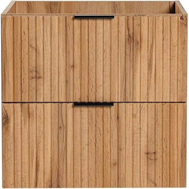 Waschbeckenunterschrank Zevara von Vente-unique in Naturfarben Hell Beige und Braun im Bohème-Stil, Breite: 60 cm, Höhe: 57 cm, Tiefe: 46 cm - Bild 1
