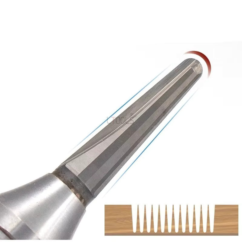 LTOOLS Konischer Kreisrillen-Schlitzfräser für Holzbearbeitung in Silber - Bild 2