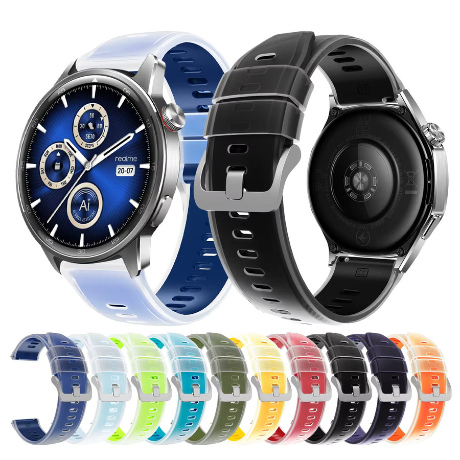 Realme Smartwatch Armband, Silikon, 22 mm, Schwarz, Unisex - Bild 4