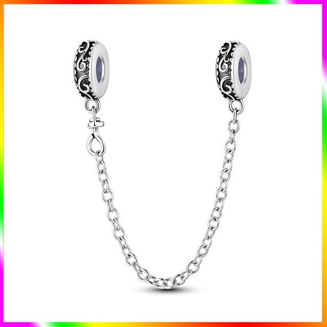 Charm Anhänger Stern-Mond-Dämonenauge, 925 Silber, Zirkonia, Damen - Bild 1