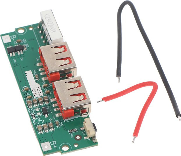 Gmarty Powerbank-Motherboard mit Digitalanzeige für ternäre Lithiumbatterien, Schnelllademodul mit PD und QC, 22,5W, Farbe: Grün - Bild 1