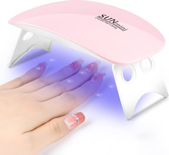 LINMANDA Mini-Nageltrocknerlampe, LED, UV, Pink-A, Unisex - Bild 1
