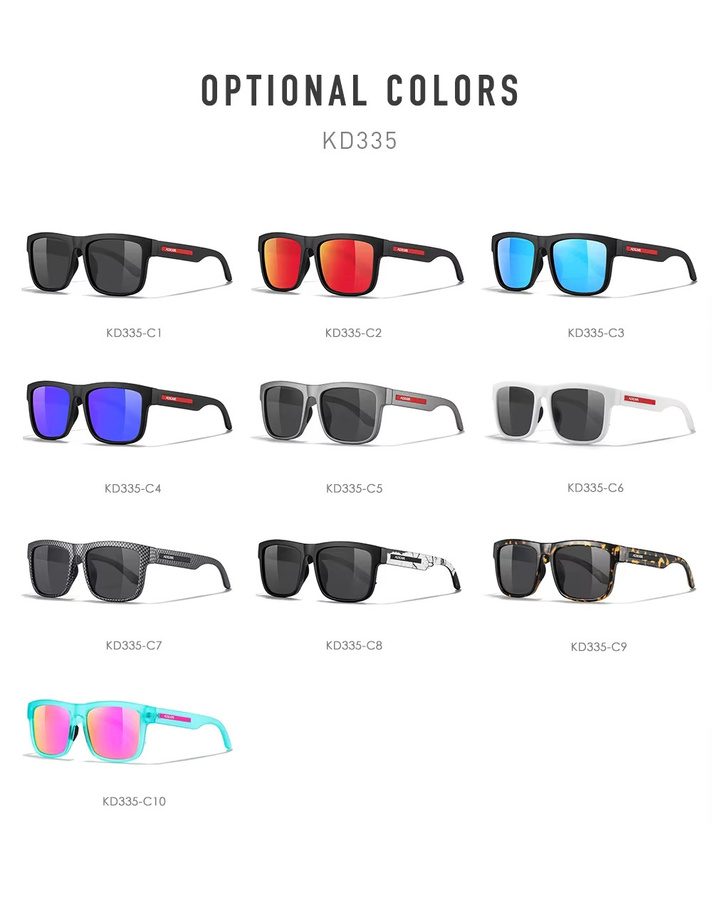 KDEAM Sonnenbrille, polarisiert, Unisex, Vollrand, Kunststoff - Bild 4