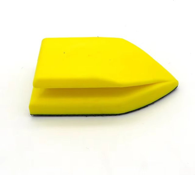 Handschleifblock Klett-Backup-Schleifpad Gelb B/H: 100 x 50 mm - Bild 1