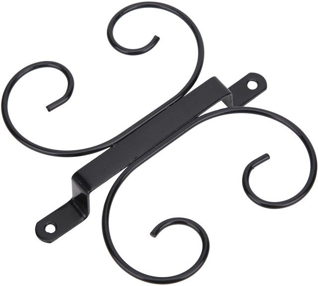 OutsideWorld Wandweinglasregal Überkopfhalter aus Metall in Schwarz, B/T/H: 17,0 x 18,0 x 4,0 cm - Bild 1