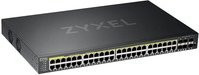 Zyxel Switch GS2220-50HP mit 50 Ports, 44x 1 GbE RJ45, 4x SFP/RJ45, 2x SFP PoE+ 375W, Schwarz - Bild 2
