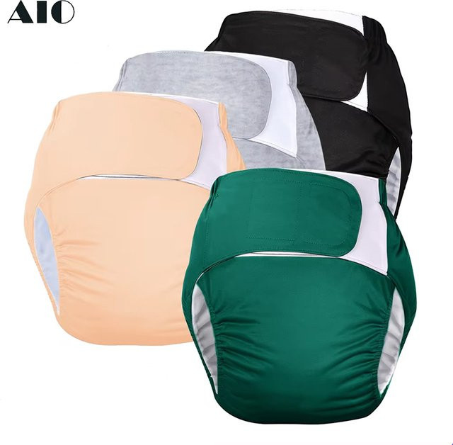 AIO Inkontinenzhose für Erwachsene, Unisex, wiederverwendbar - Bild 1