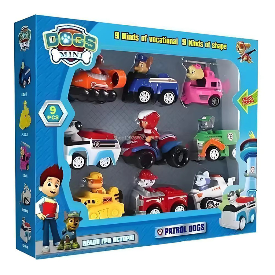Paw Patrol Pull-Back-Autos, Fahrzeug, Chase Skye Marshall Rubble, ab 14 Jahren - Bild 3
