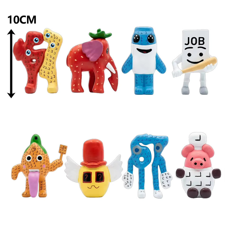 Bandai Steal a Brainrot, Puppen, Blau, PVC, Set - Bild 2