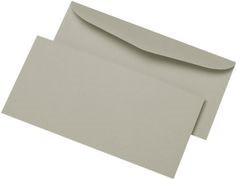 Elepa rössler Kuvertierumschläge Recycling Grau, ohne Fenster, gummiert, 75g/qm, B: 11,4 cm x H: 22,9 cm, 1.000 Stück - Bild 1