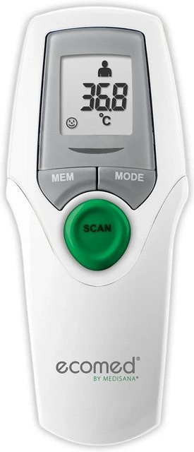 Medisana TM 65E Infrarot-Thermometer kontaktloses Stirnthermometer mit Fieberalarm in Weiß - Bild 1