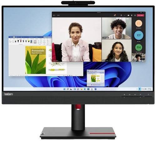 Lenovo ThinkCentre Tiny-in-One 24 Gen 5 LED-Monitor mit Touchscreen, 60,5 cm (23,8 Zoll), Full HD IPS, Schwarz - Bild 1