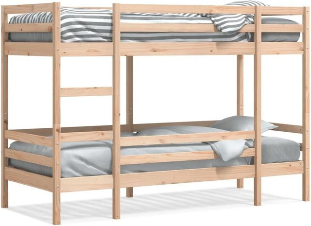 vidaXL Etagenbett aus Massivholz Kiefer in Braun, B/T/H: 80 x 200 cm - Bild 1