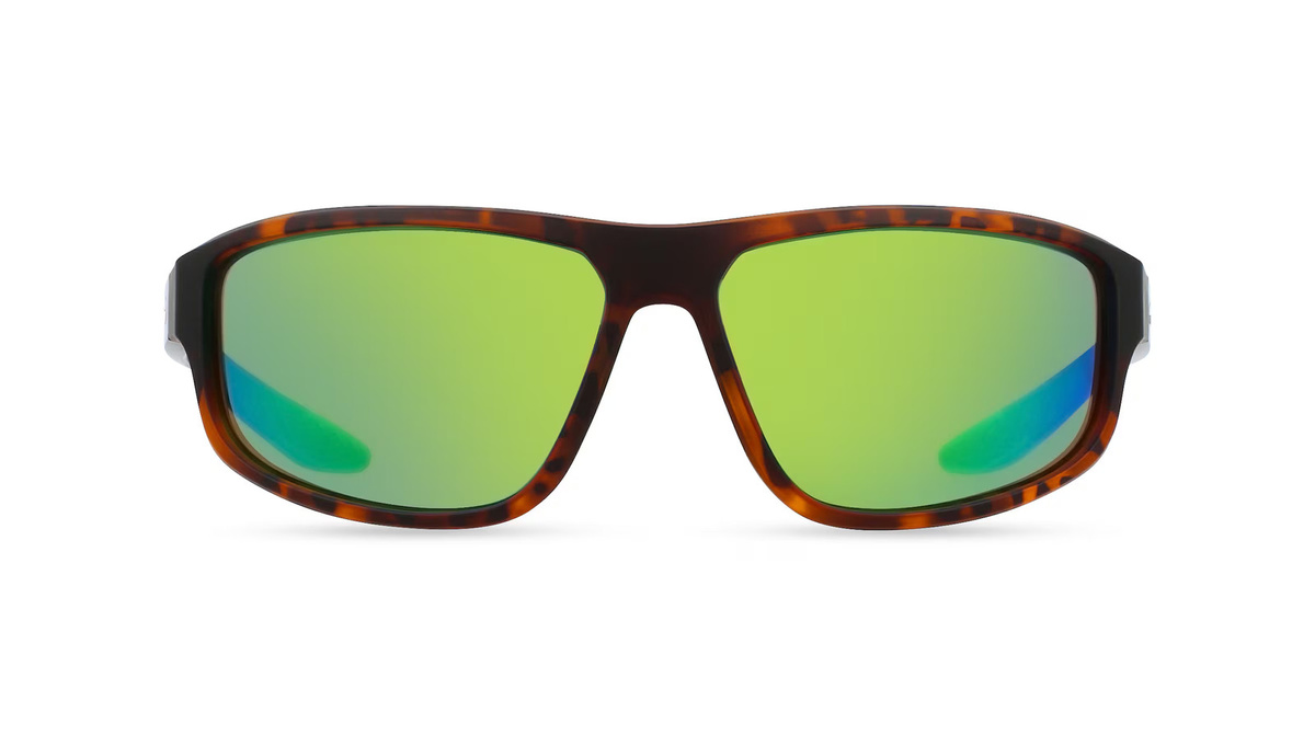 Nike BRAZEN FUEL M DJ0803 Sonnenbrille, Vollrand, Quadratisch, Kunststoff, Unisex, braun, grün - Bild 1