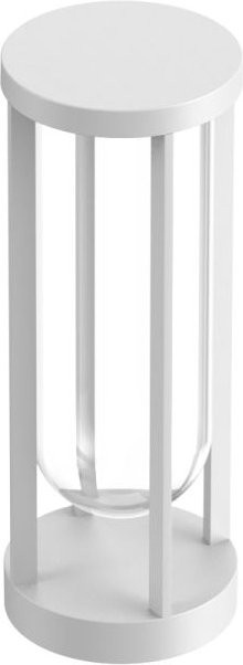 Flos In Vitro Bollard Pollerleuchte in Weiß aus Aluminium und Glas mit dimmbarer LED - Bild 1