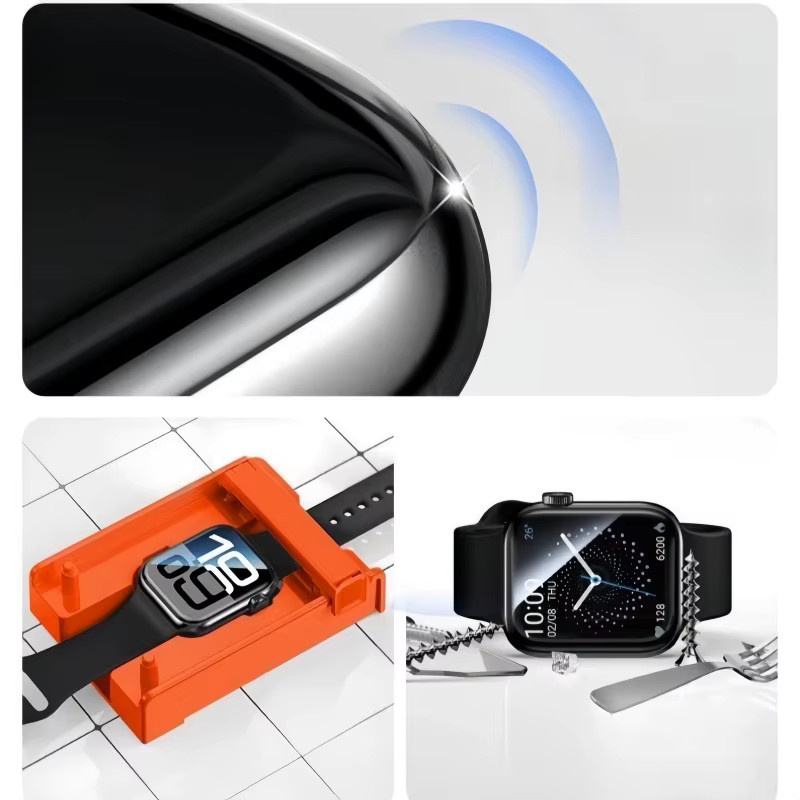 Displayschutzfolie Keramik, transparent, für Apple Watch - Bild 5