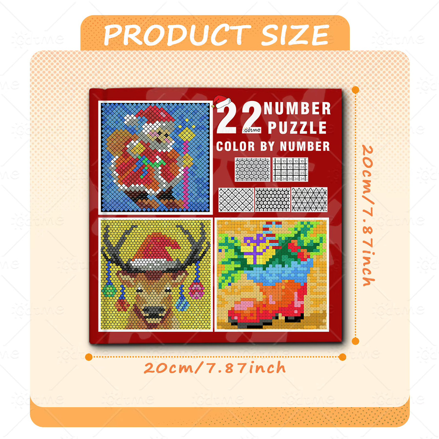 Zahlen-Puzzle Malbuch für Erwachsene und Jugendliche in Weiß und Multicolour zum Stressabbau und DIY-Malen - Bild 2