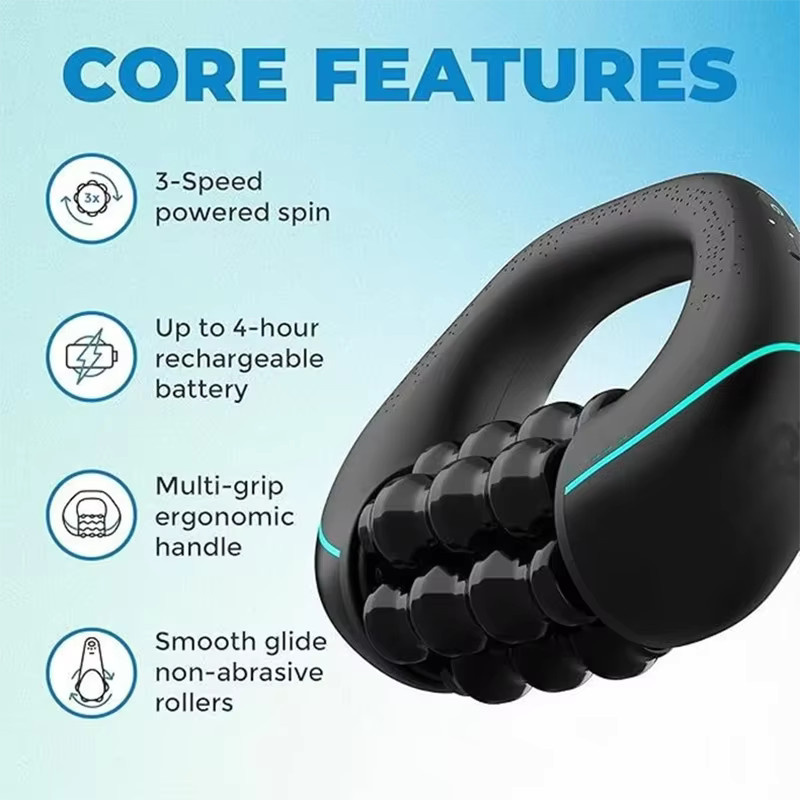 DH Beauty Mini-Rollmassagegerät für den Körper, Schwarz, Unisex - Bild 4