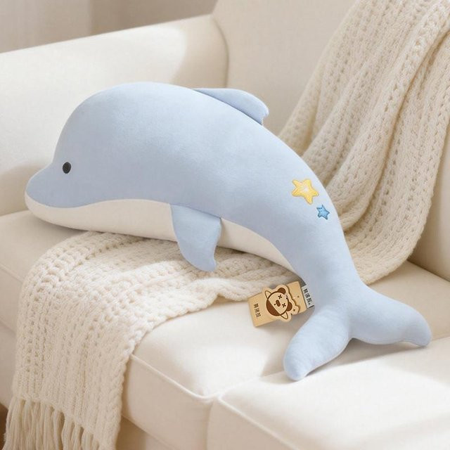 Yiran toy Meeres-Tier Plüschtier Set, Delfin, Robbe und Fisch Kissen, 60cm - Bild 1