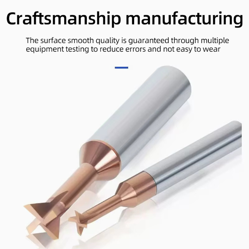 KaKarot Hartmetall-Schwalbenschwanzfräser aus Wolframstahl für CNC-Metallbearbeitung in Silber - Bild 2