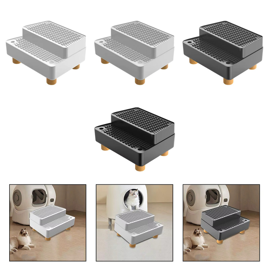 Serenable Katzentoilettenrampe mit abnehmbarem Bezug in Schwarz - Bild 2