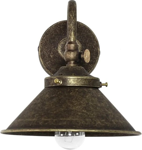 Giovanni Battista Wandleuchte aus Messing in Bronze Antik, verstellbar, E14, Höhe: 18 cm - Bild 1