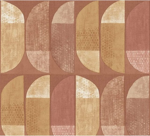 Tadessi Vliestapete Grafisch M1-No.1469 in Orange mit geometrischem Abstract-Design - Bild 1