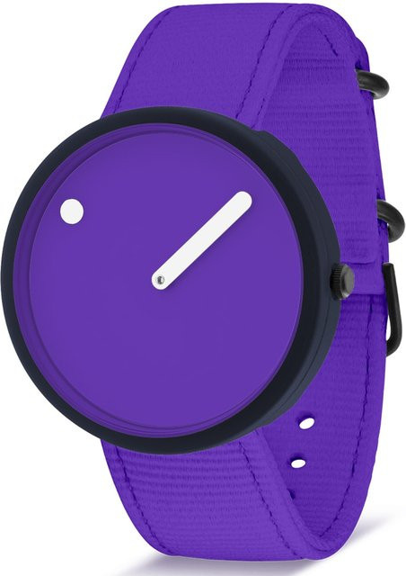 Picto Armbanduhr, Quarz, Kunststoff, Lila, 40 mm, Unisex - Bild 1