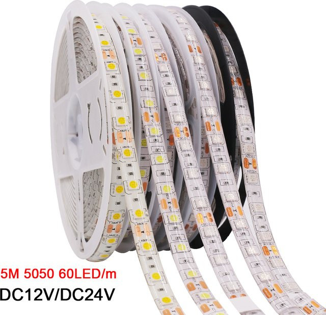 XUNATA RGBCCT LED-Streifen 5050 mit 300 SMD LEDs, 5 m Länge, Multicolor und Warmweiß, wasserdicht - Bild 1