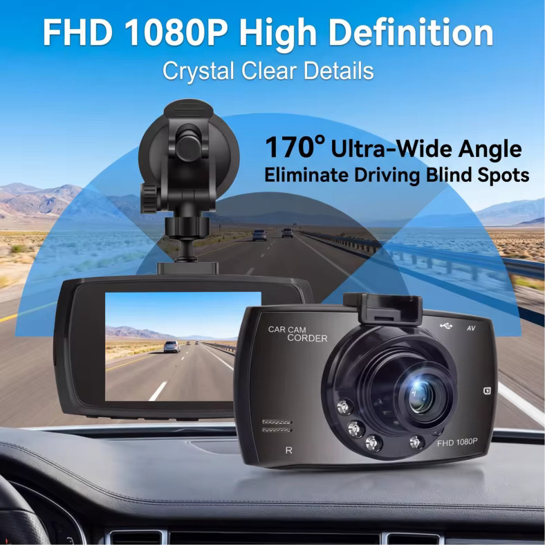 DAINU Dashcam in Schwarz mit 1080p HD, Infrarot-Nachtsicht, Loop-Aufnahme und 24-Stunden-Parküberwachung - Bild 5