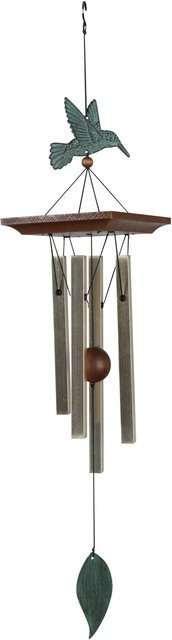 Nature´s Melody Garden-Decor Klangspiel Kolibri in Hellgold, Höhe: 62 cm - Bild 1