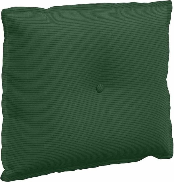 vidaXL Rückenkissen aus Cordstoff in Dschungelgrün, B/H: 60 x 50 cm - Bild 1